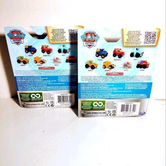 Nickelodeon Paw Patrol True Metal Dino Rescue Skye and Rex Toy Collectible New - Picture 6 of 10